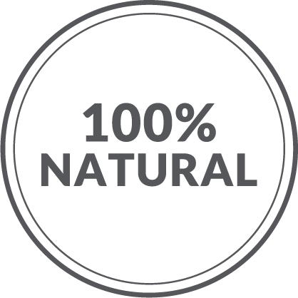 100% natural                   stamp