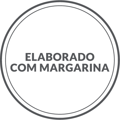 Elaborado com margarina        stamp